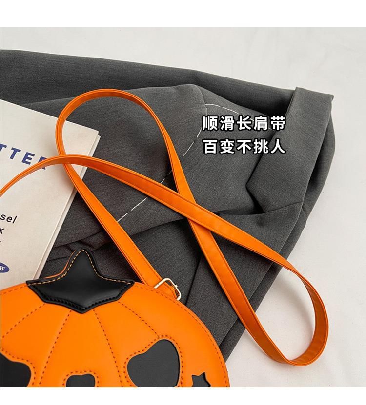 Leather Pumpkin Faux Bag Crossbody