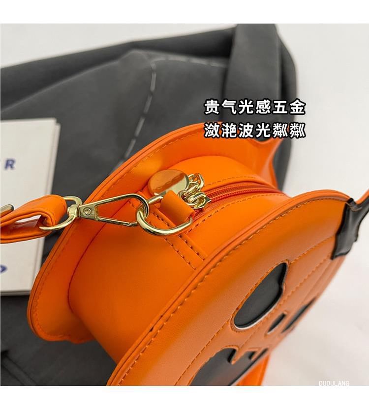 Leather Pumpkin Faux Bag Crossbody