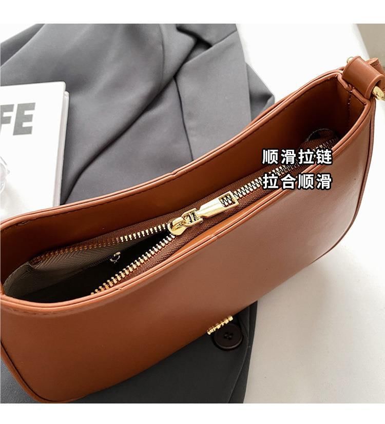 Bag Leather Faux Plain Shoulder