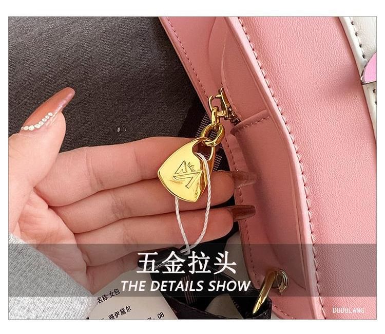 Bag Studded Star Violin Applique Crossbody