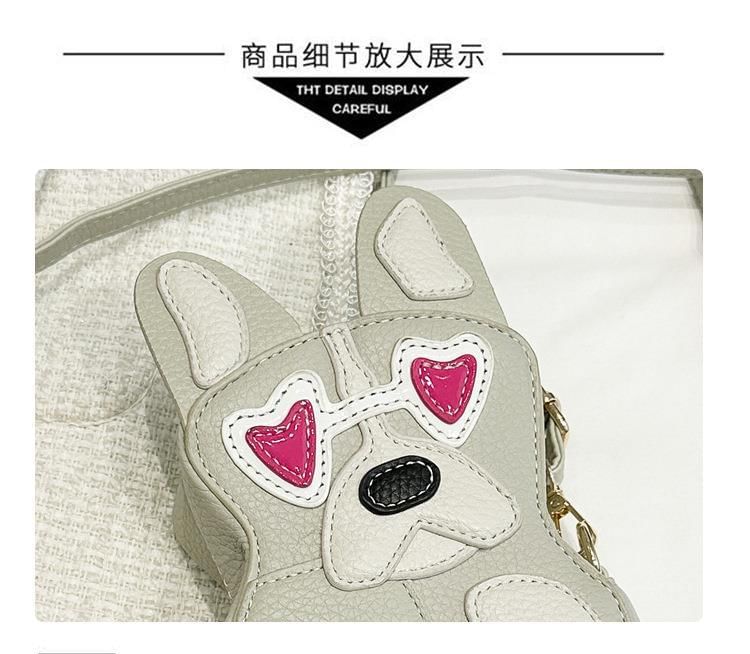 Bag Leather Dog Crossbody Faux