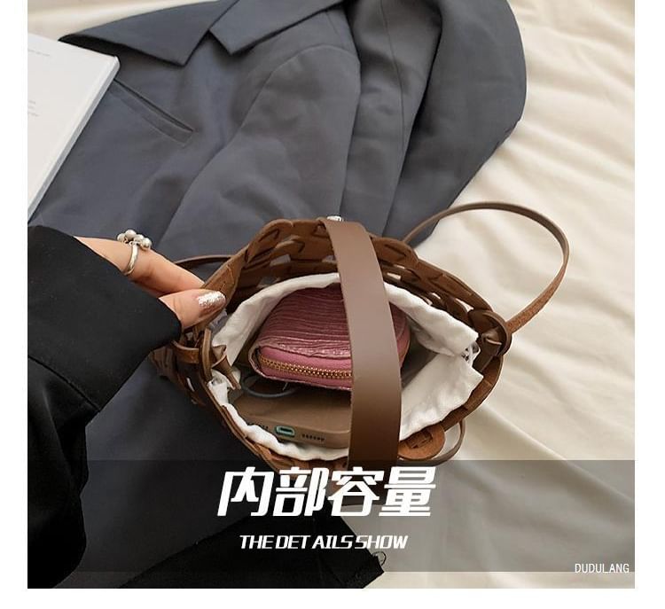 Cutout Bag Bucket Woven