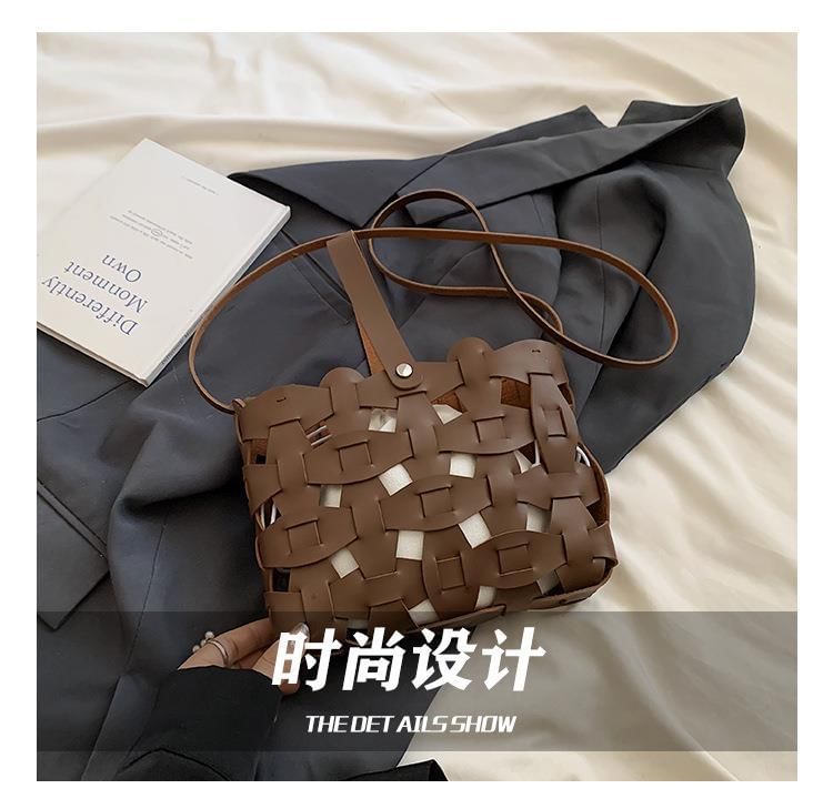 Cutout Bag Bucket Woven