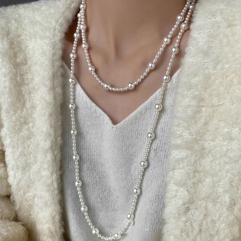 Pearl Floral Layered / (Various Faux Necklace Designs)