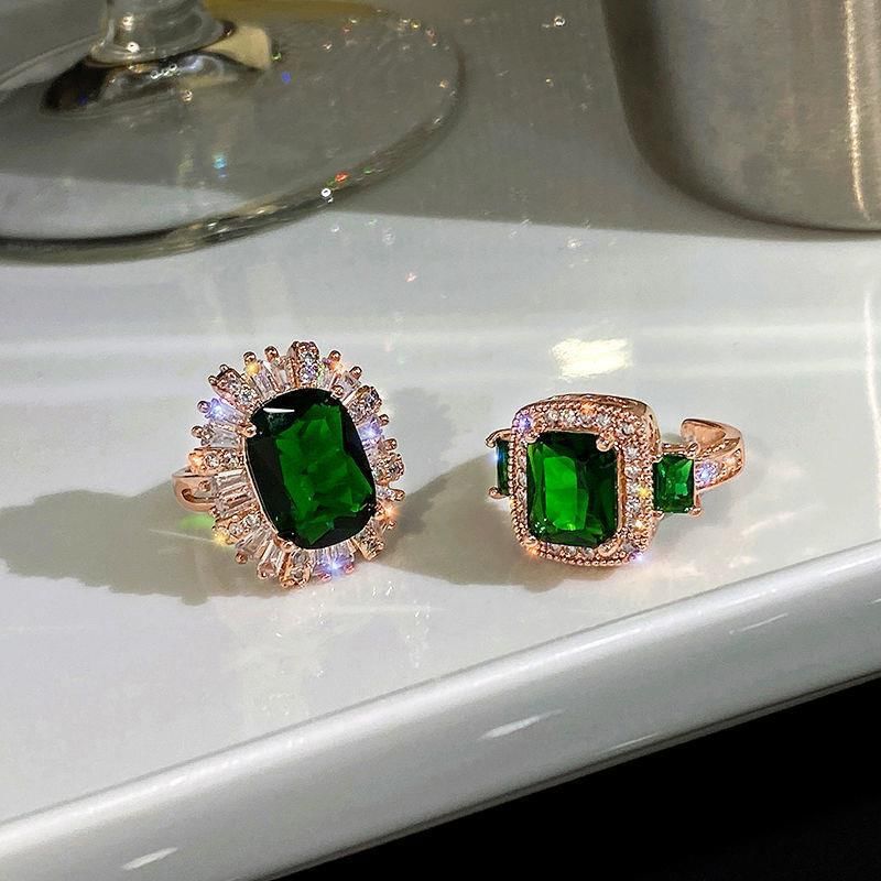 (Various Designs) Alloy Rhinestone Open Ring