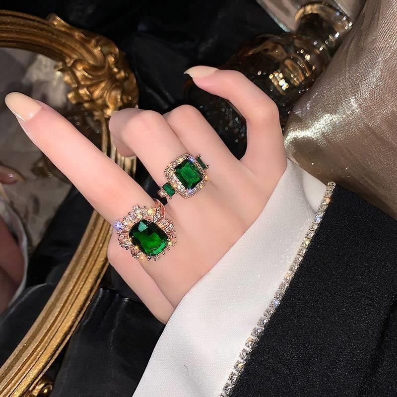 (Various Designs) Alloy Rhinestone Open Ring