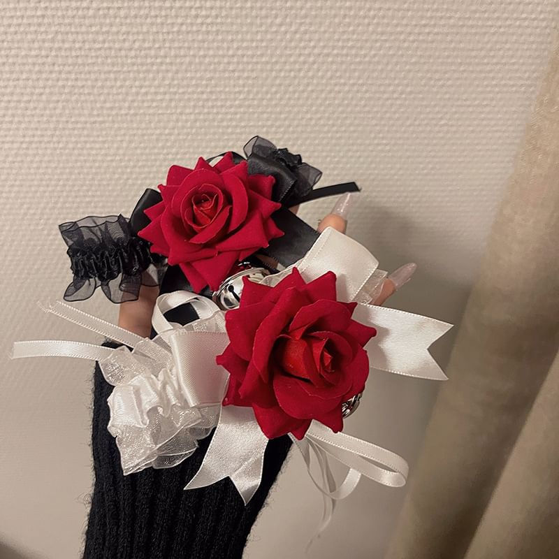 Choker Rose Tulle Bell