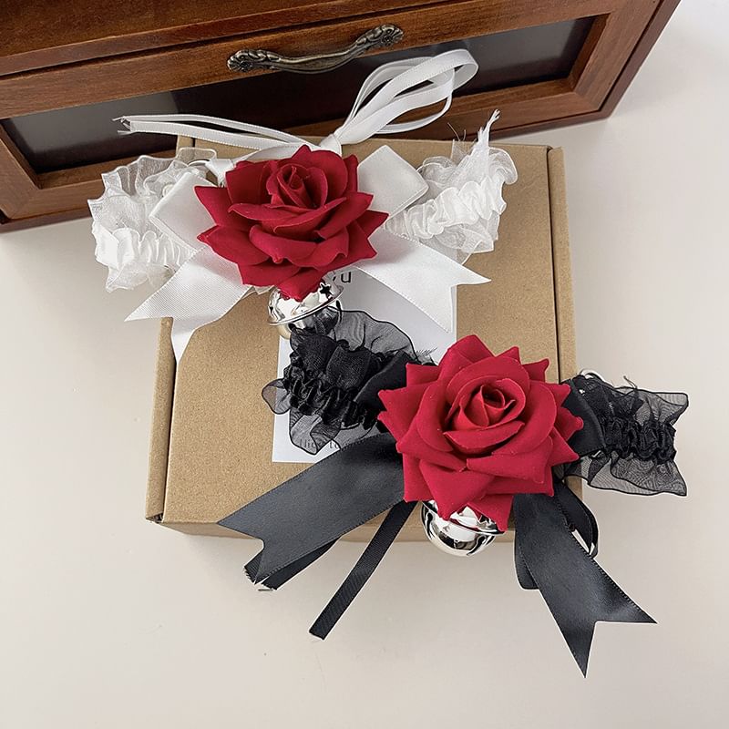 Choker Rose Tulle Bell