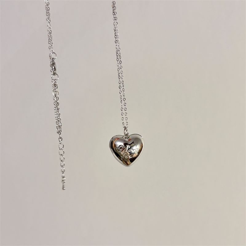 Necklace Metallic Heart