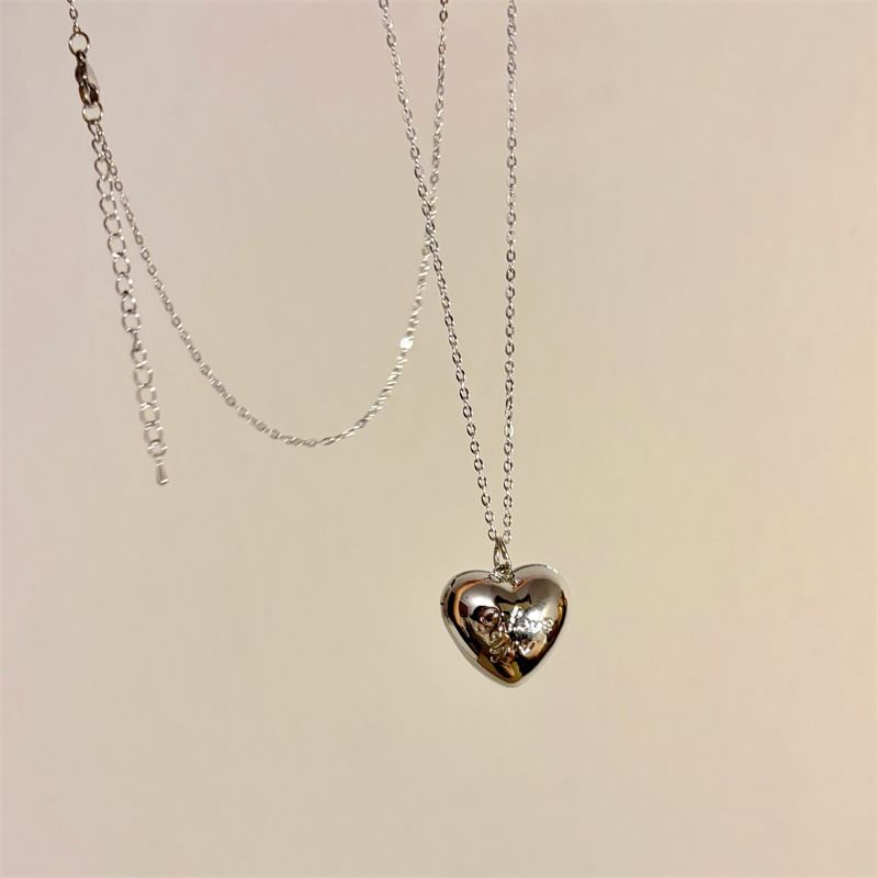 Necklace Metallic Heart