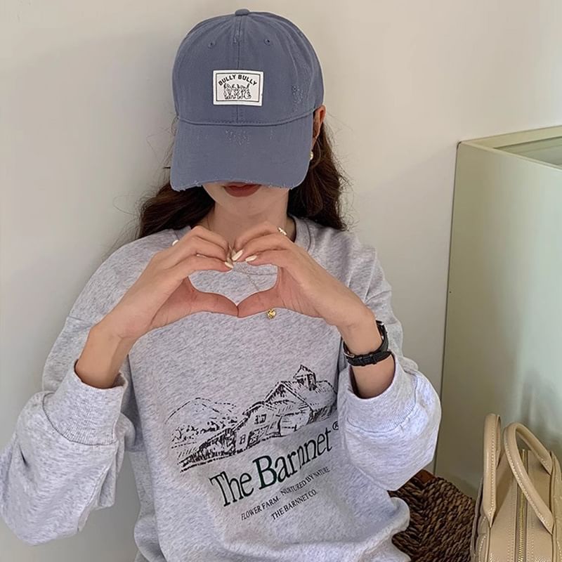 Baseball Distressed Cap Applique