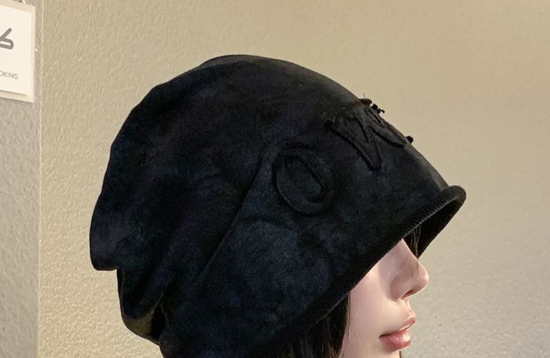 Applique Dye Tie Beanie Lettering