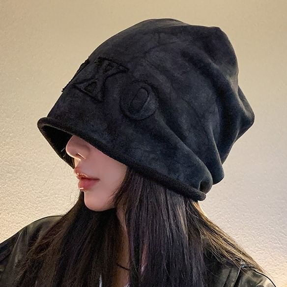 Applique Dye Tie Beanie Lettering