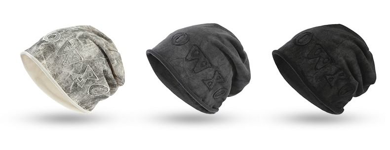 Applique Dye Tie Beanie Lettering