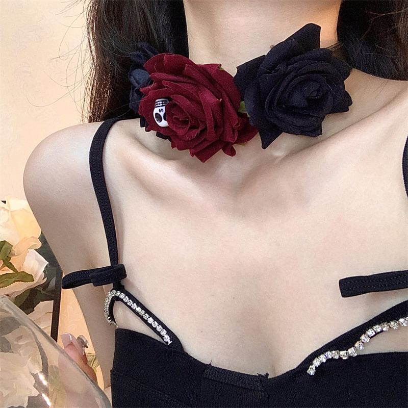 Fabric Choker Halloween Designs) (Various Rose