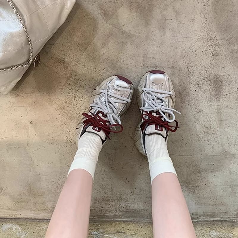 Sneakers Platform Lace-Up