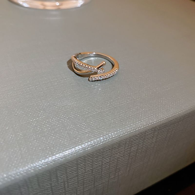 Rhinestone Ring Designs) Alloy (Various