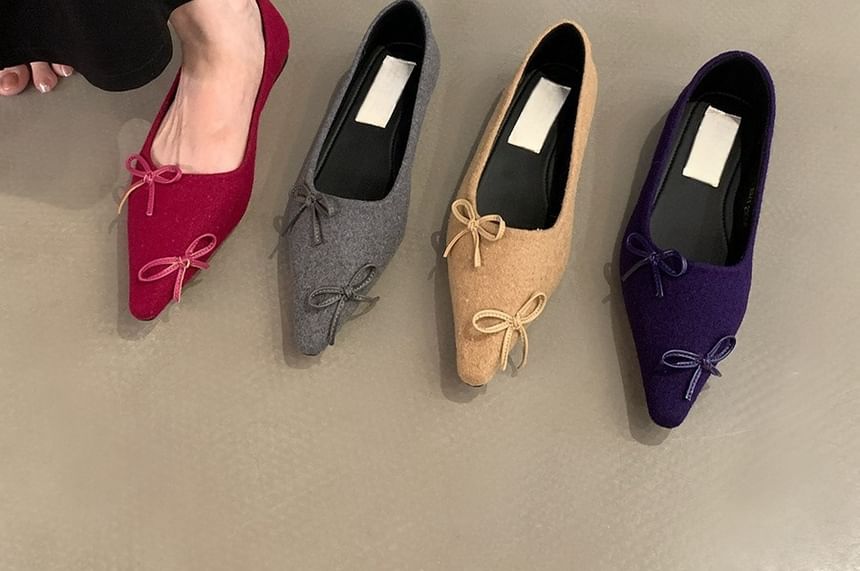 Flats Bow Pointed Toe