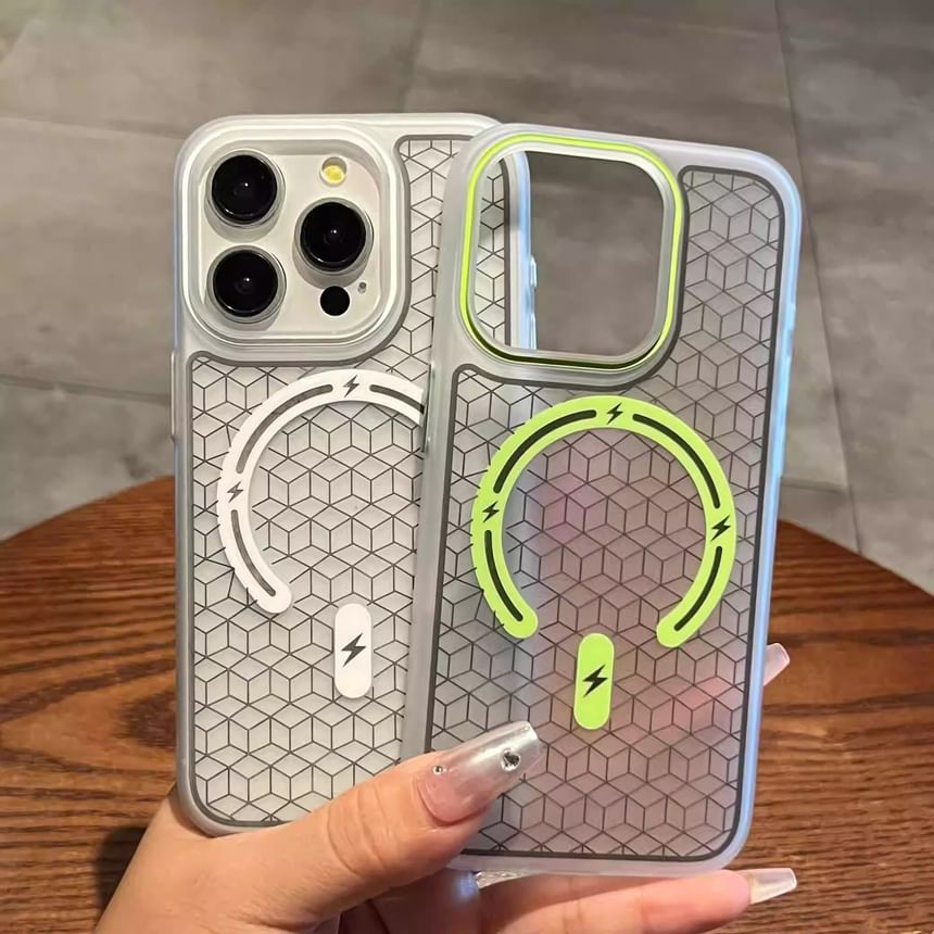 Phone Geometric Magnetic MagSafe) Case with (Compatible