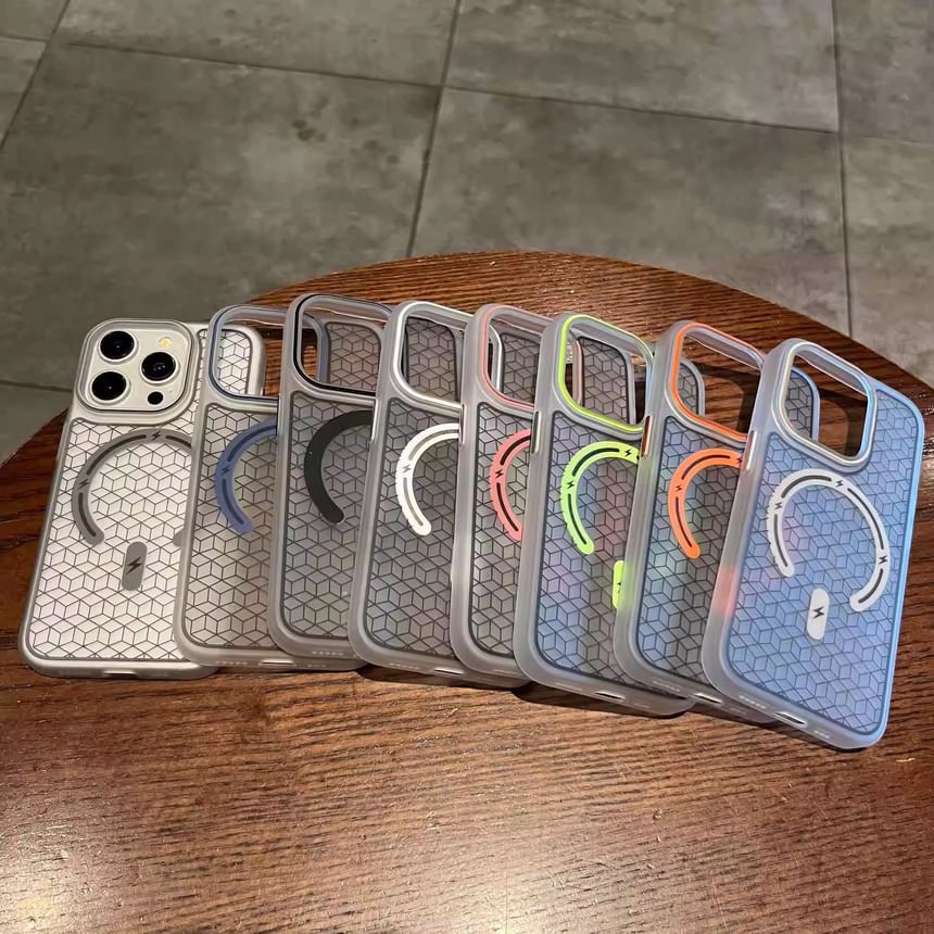 Phone Geometric Magnetic MagSafe) Case with (Compatible