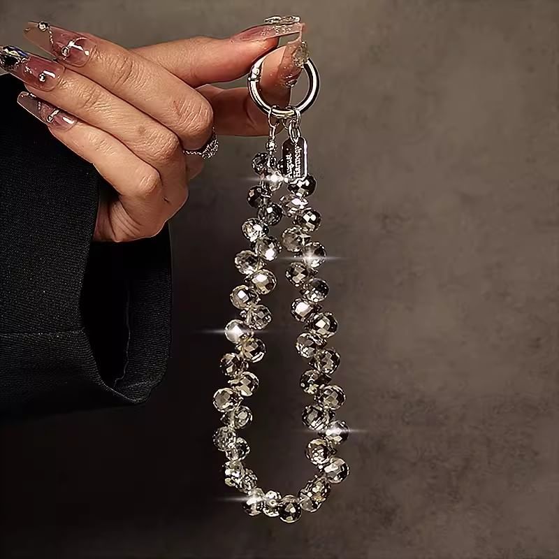 Phone Faux Strap Crystal