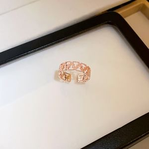 Ring Layered Rhinestone / Open