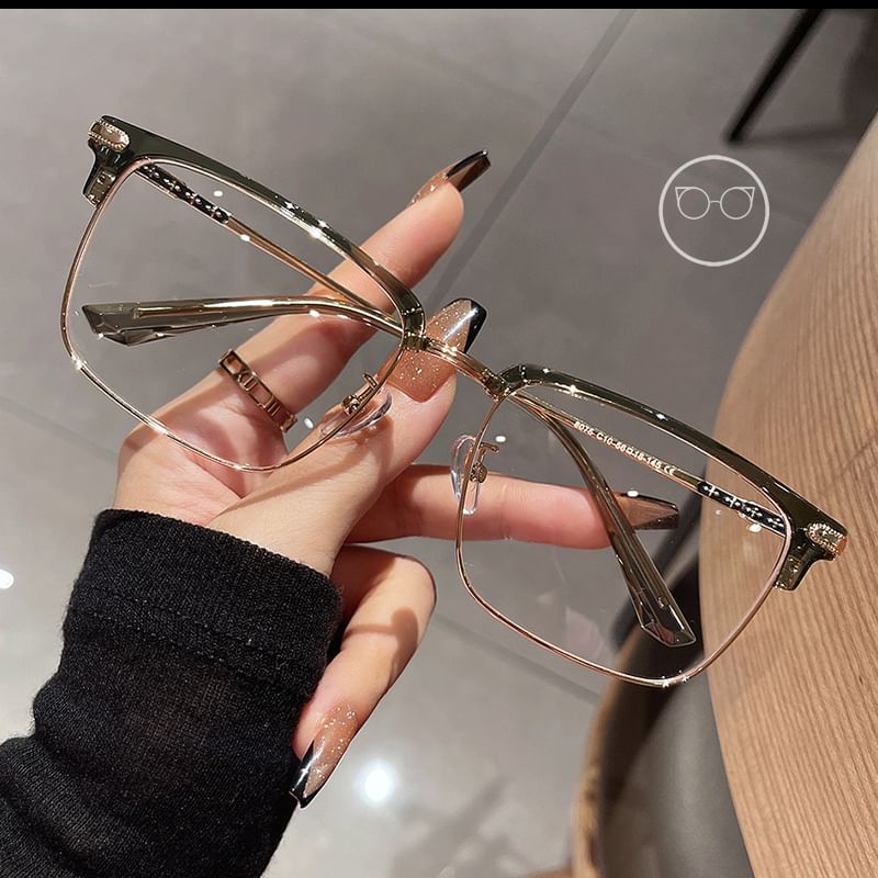 Eyeglasses Square Frame Metal