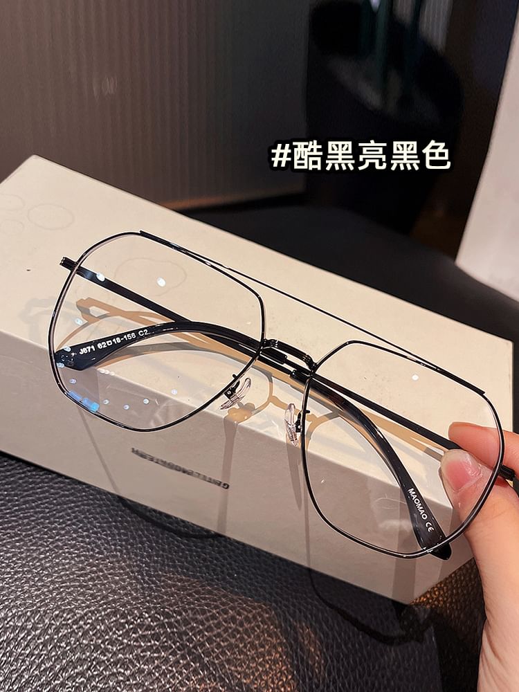 Bridge Frame Eyeglasses Double Metal