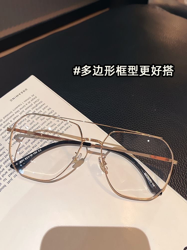 Bridge Frame Eyeglasses Double Metal
