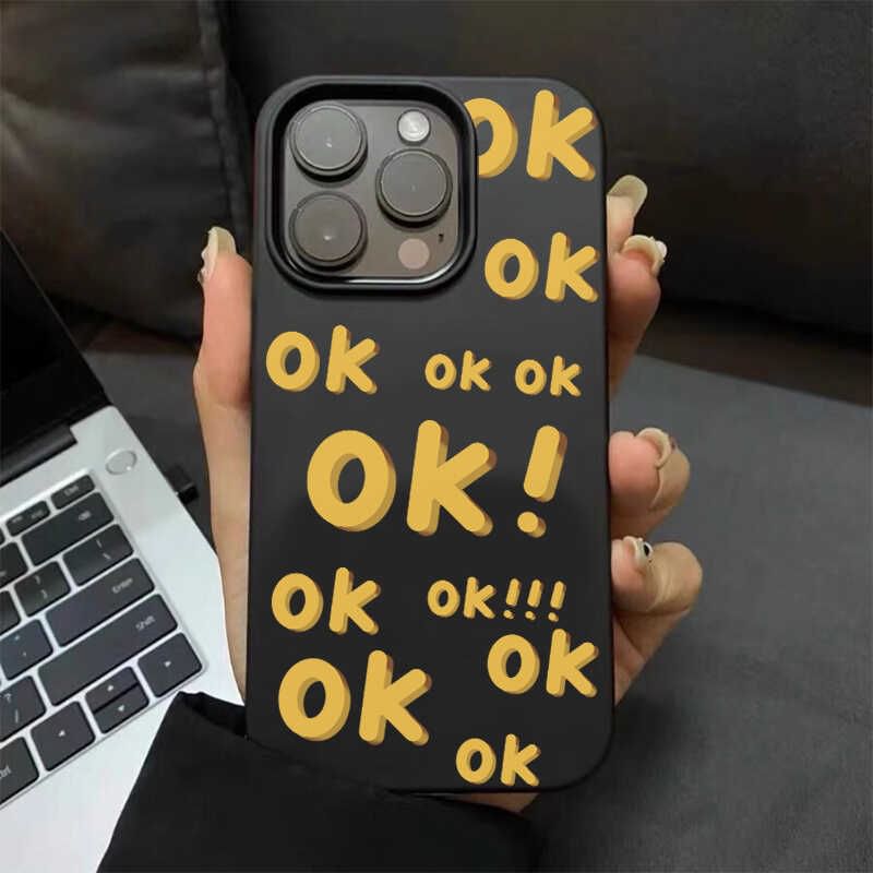Lettering Phone Case - iPhone 16 Pro Max / 16 Pro / 16 Plus / 16 / 15 Pro Max / 15 Pro / 15 Plus / 15 / 14 Pro Max / 14 Pro / 14 Plus / 14 / 13 Pro Max / 13 Pro / 13 / 13 Mini