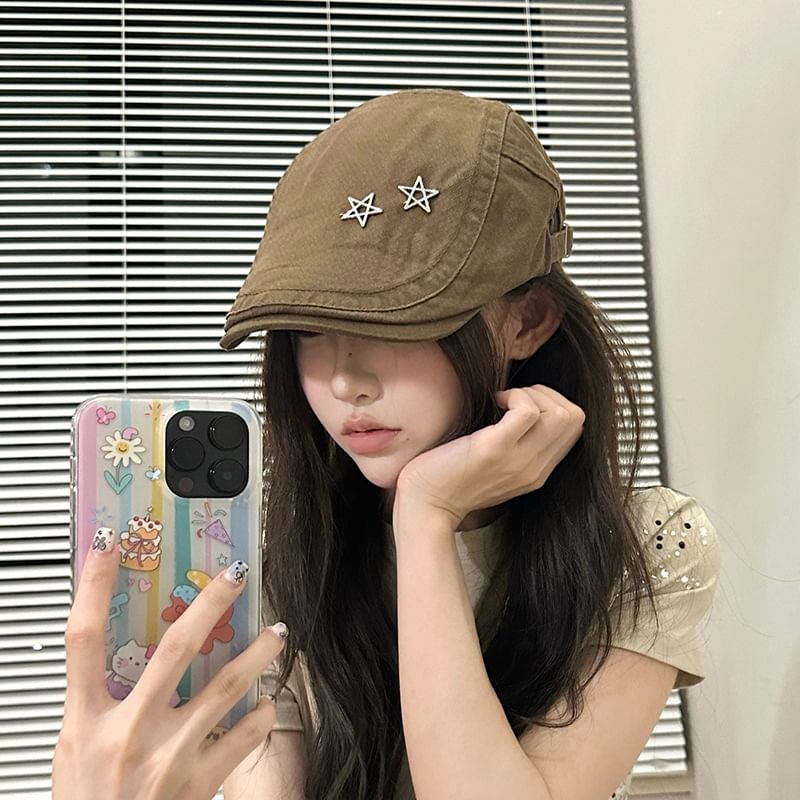 Flat Star Cap Studded