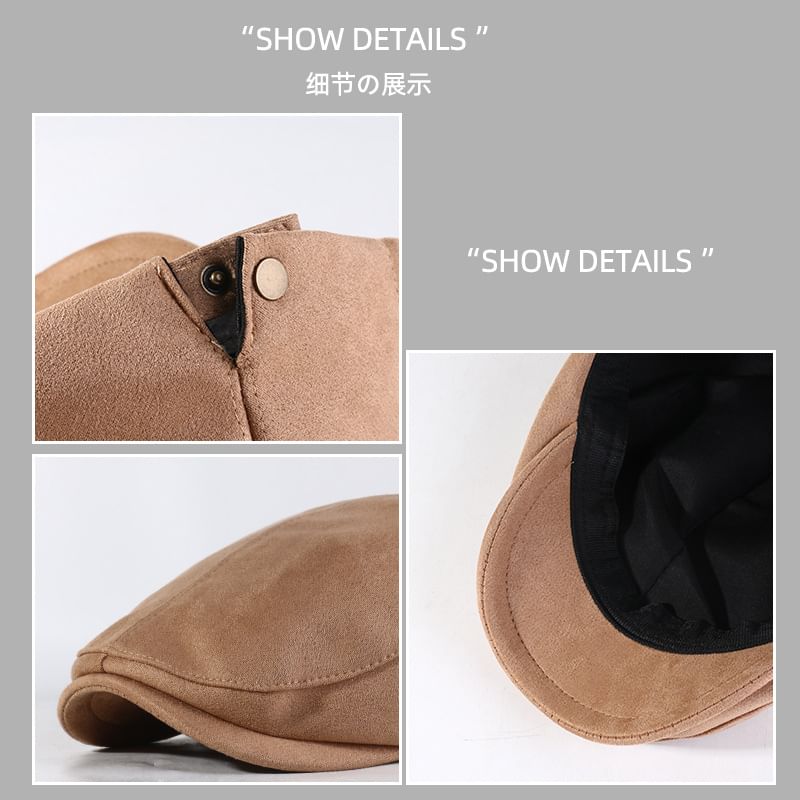Faux Cap Suede Flat