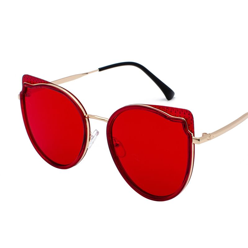 Frame Eye Metal Cat Sunglasses