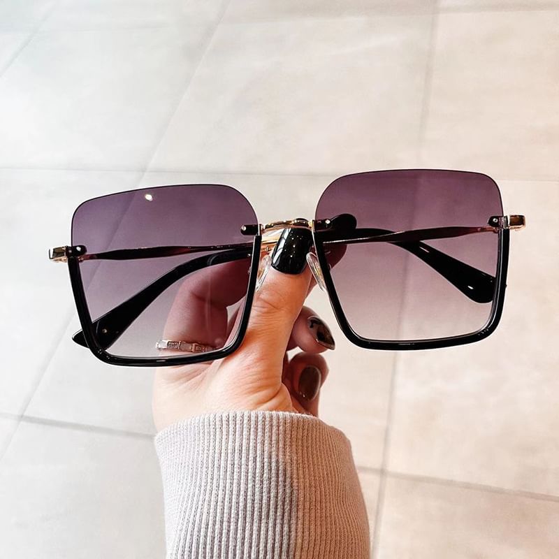 Sunglasses Half Frame Square