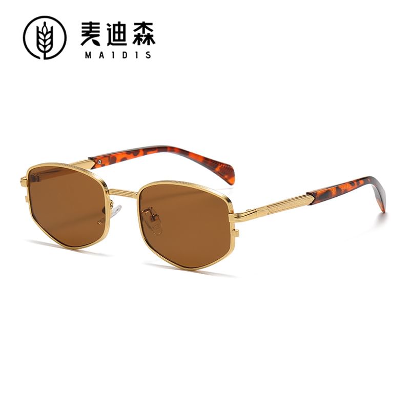 Frame Sunglasses Metal Geometric