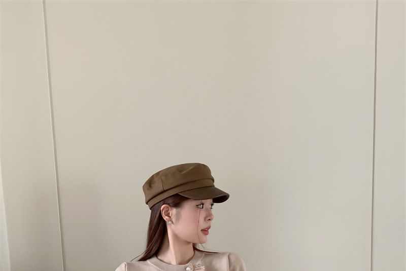 Round Neck Solid Asymmetrical Fringed Trim Crop Jacket
