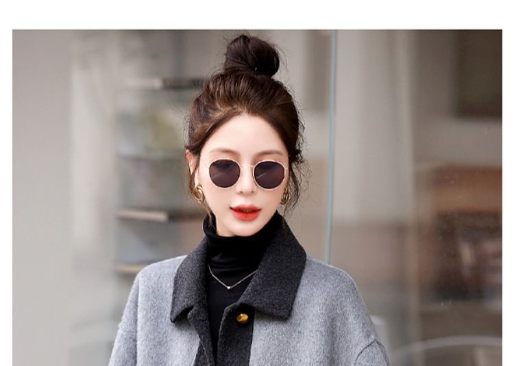 Collar Two Tone Button Jacket