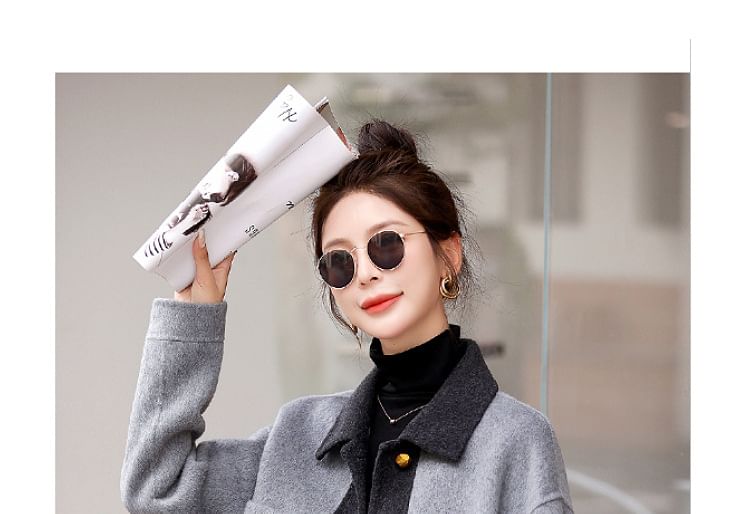 Collar Two Tone Button Jacket