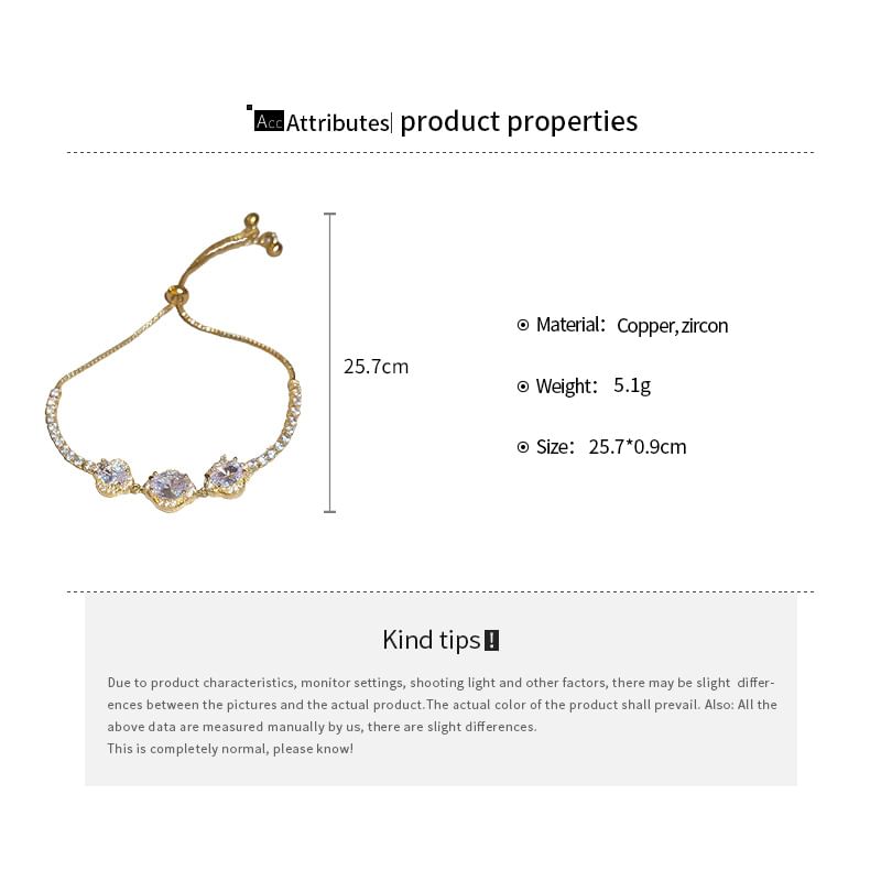 Floral Bracelet CZ