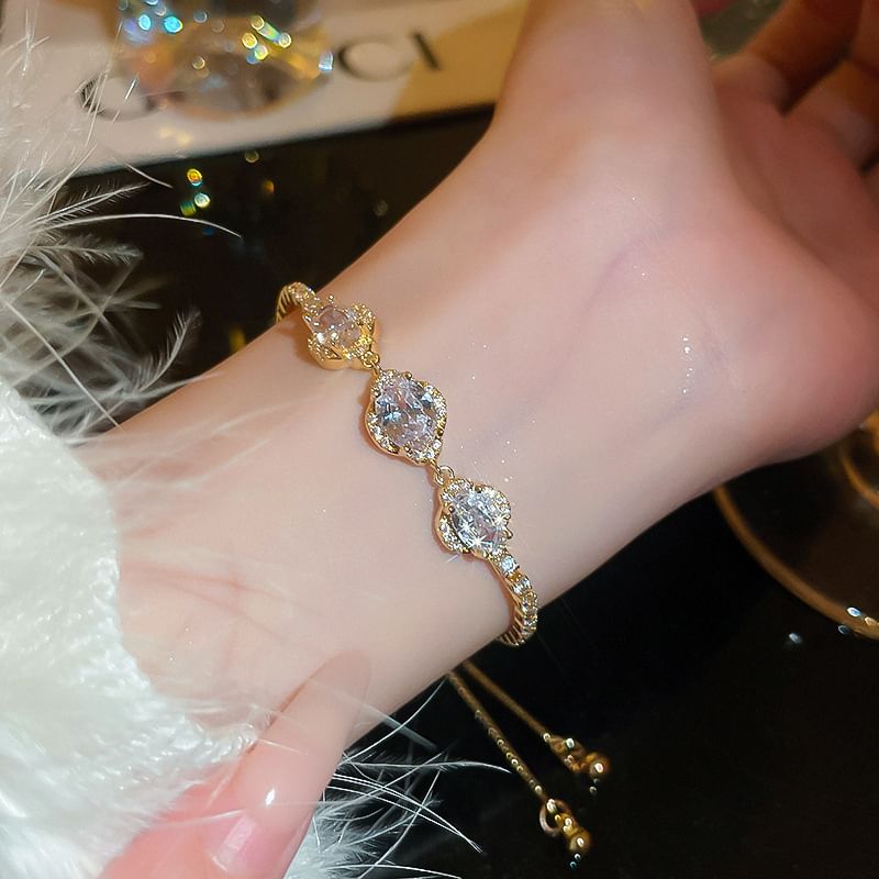 Floral Bracelet CZ