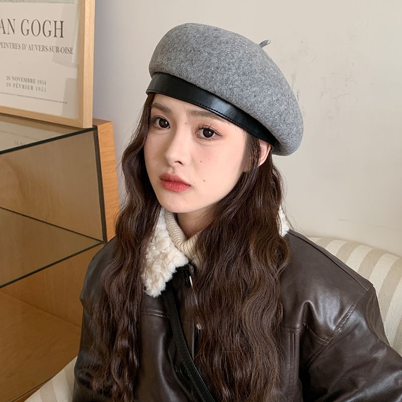 Hat Beret Plain