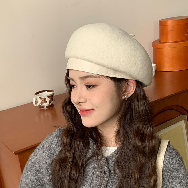 Hat Beret Plain