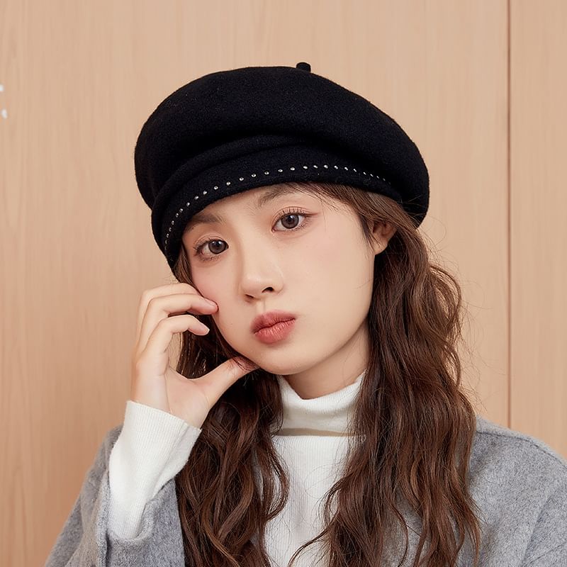 Beret Studded Hat