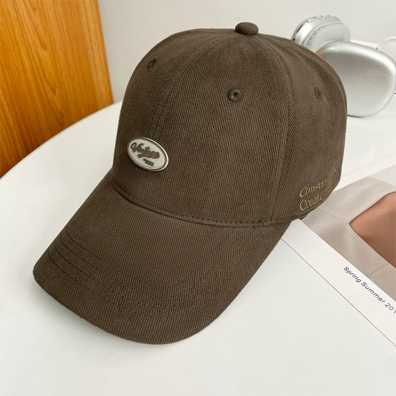 Lettering Applique Baseball Cap