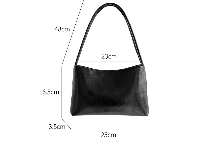 Faux Leather Shoulder Bag