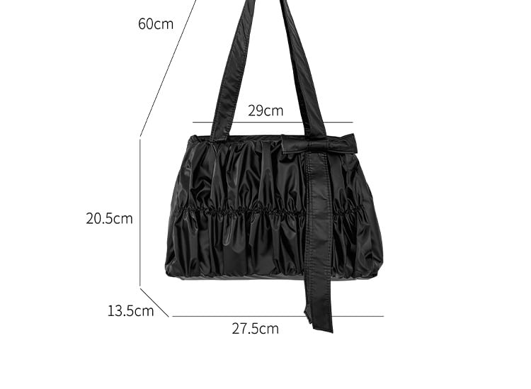 Bag Ruched Tote Bow