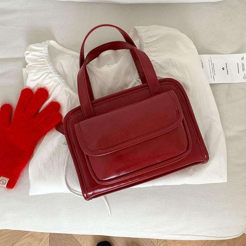 Bag Leather Crossbody Multi-Pocket Faux