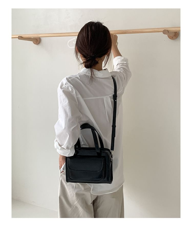 Bag Leather Crossbody Multi-Pocket Faux