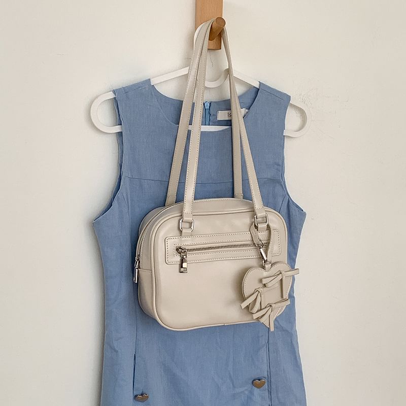 Multi-Pocket Tote Leather Bag Faux