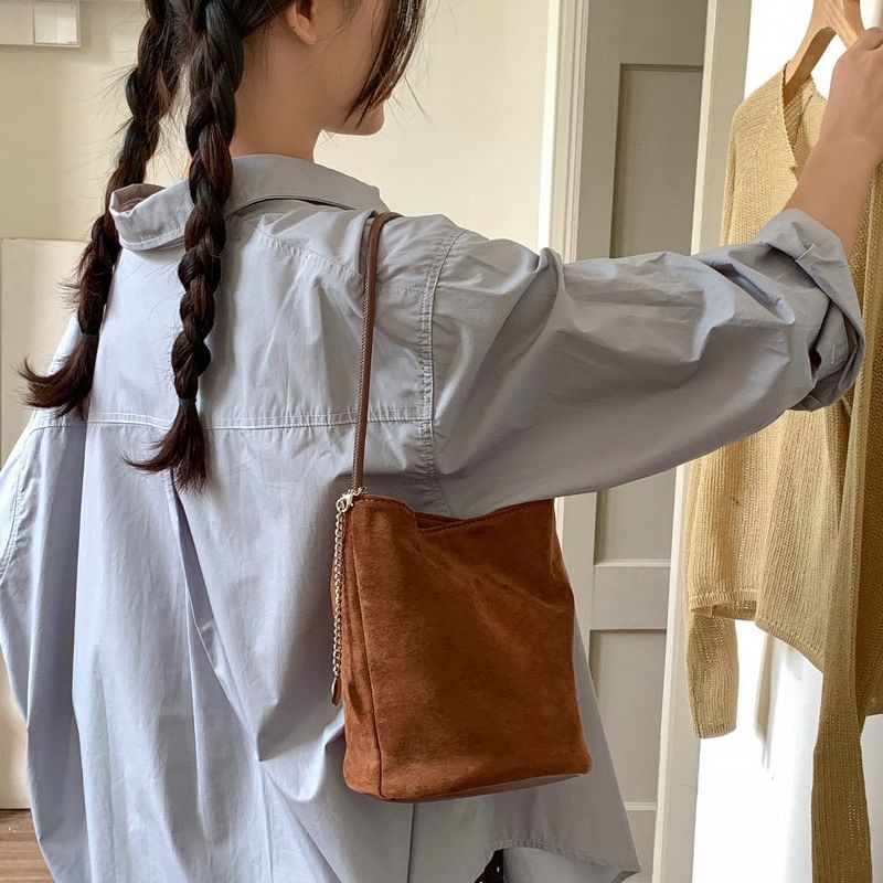 Bag Suede Faux Bucket